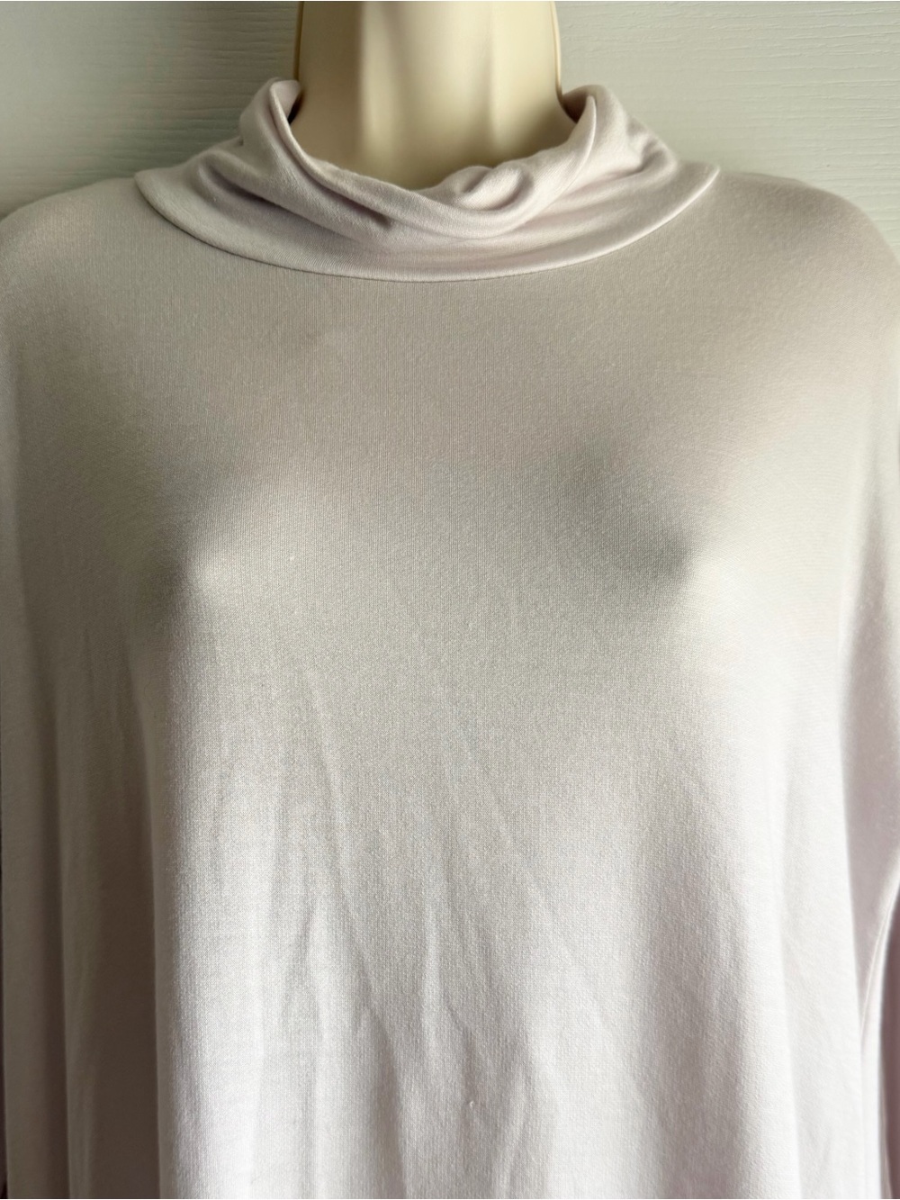 Eileen Fisher Funnel Neck Soft Tencel Tunic Top - Picture 3 of 8
